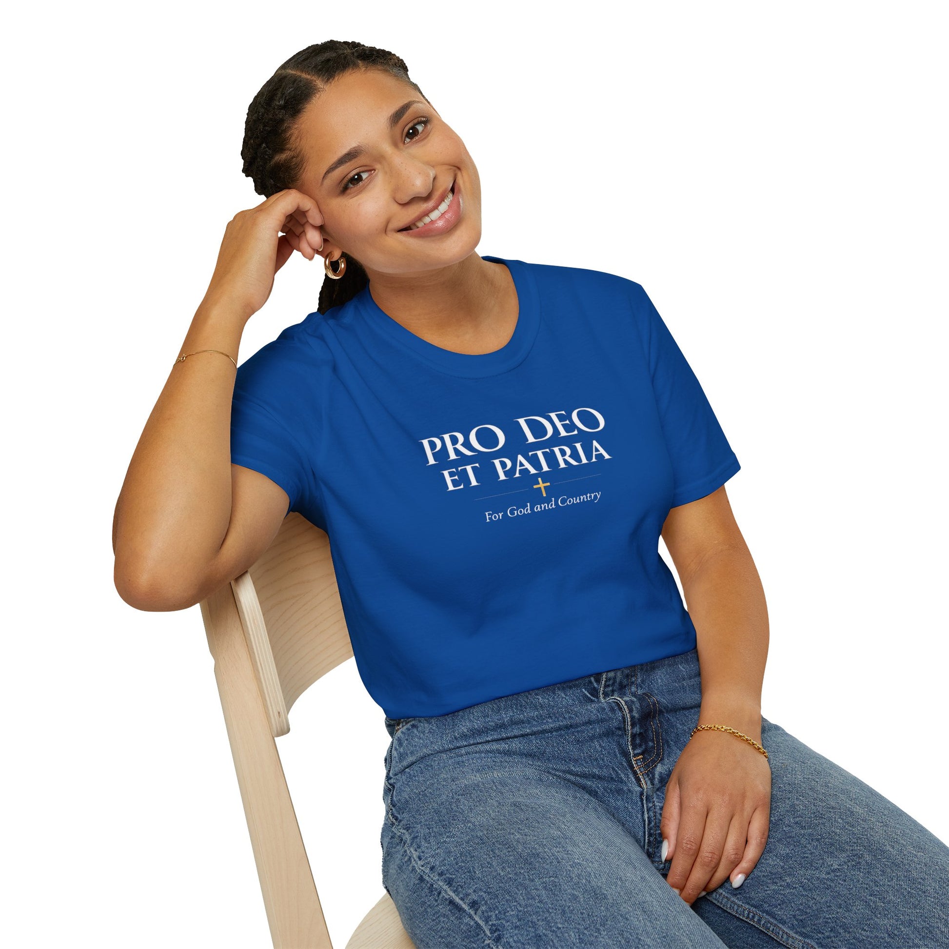 Pro Deo et Patria T-Shirt — "For God and Country" Patriotic Faith Tee - Ludus Catholic Games