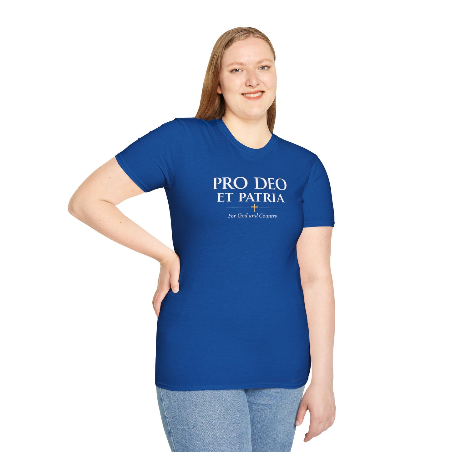 Pro Deo et Patria T-Shirt — "For God and Country" Patriotic Faith Tee - Ludus Catholic Games