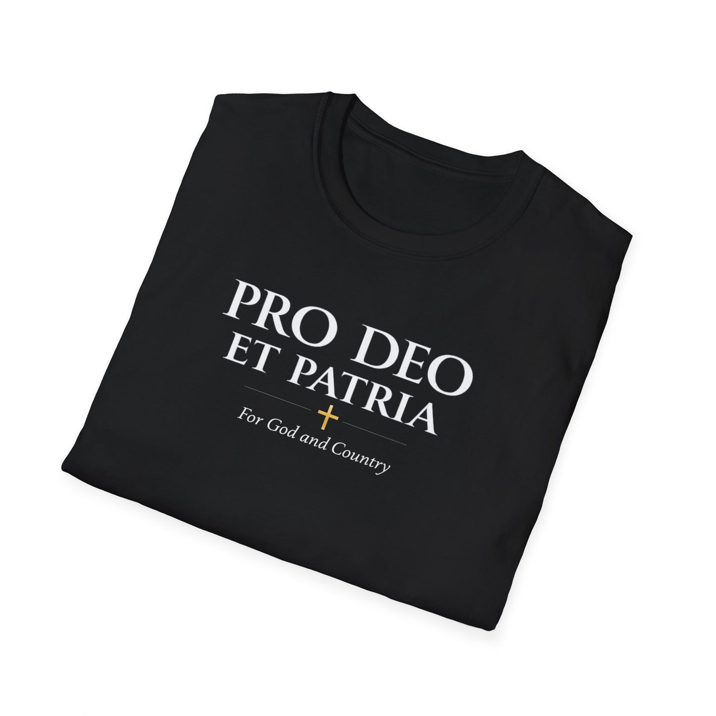Pro Deo et Patria T-Shirt — “For God and Country” Patriotic Tee - Ludus Catholic Games