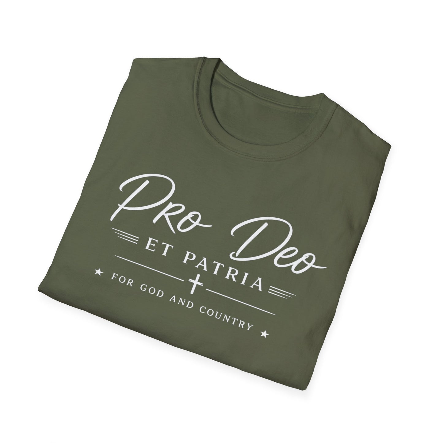 Pro Deo et Patria T‑Shirt — For God and Country Patriotic Faith Tee - Ludus Catholic Games