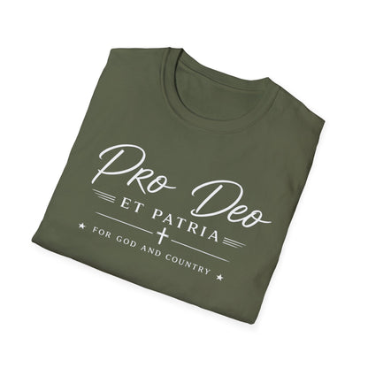 Pro Deo et Patria T‑Shirt — For God and Country Patriotic Faith Tee - Ludus Catholic Games