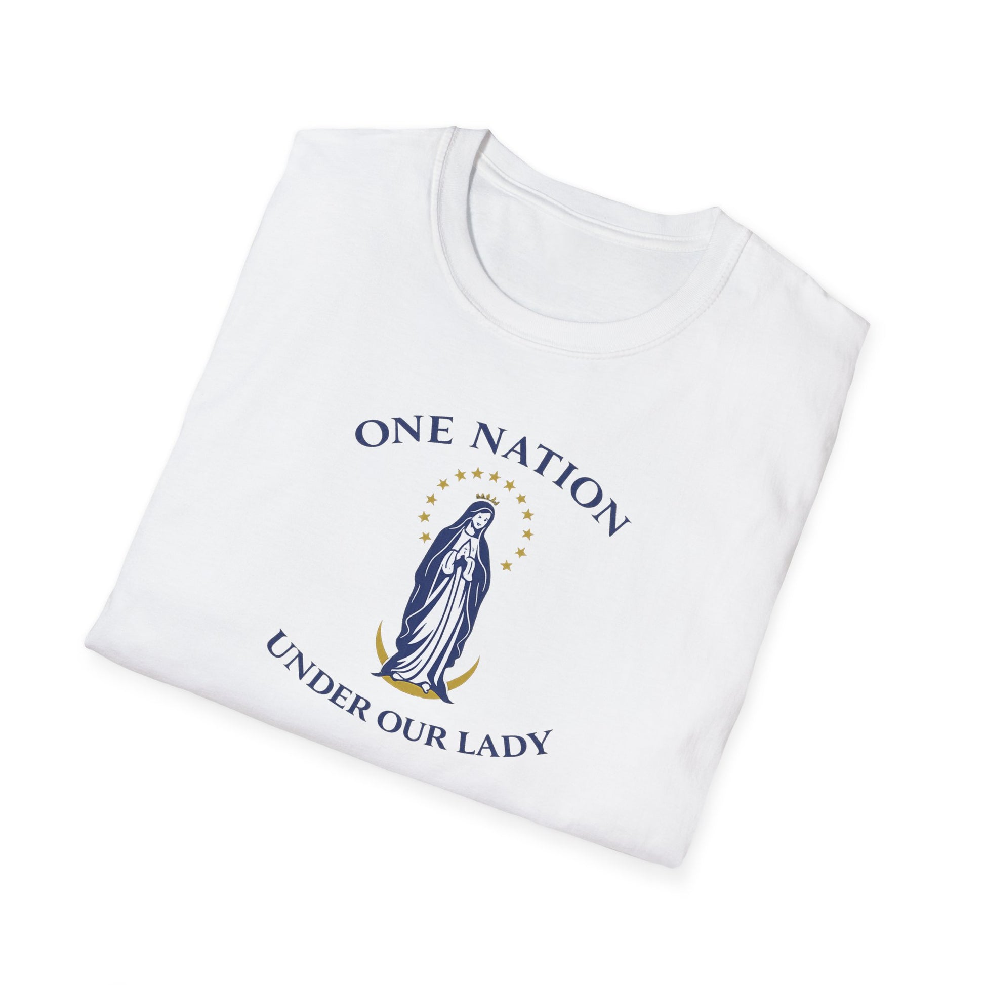 One Nation Under Our Lady T-Shirt - Ludus Catholic Games