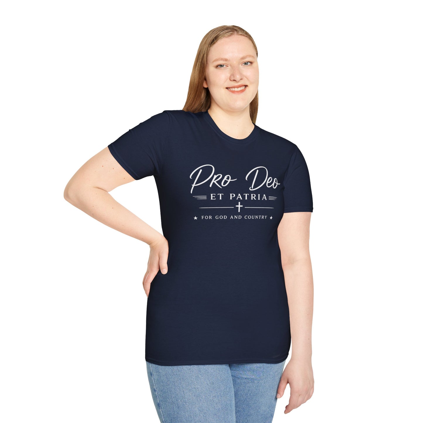 Pro Deo et Patria T‑Shirt — For God and Country Patriotic Faith Tee - Ludus Catholic Games