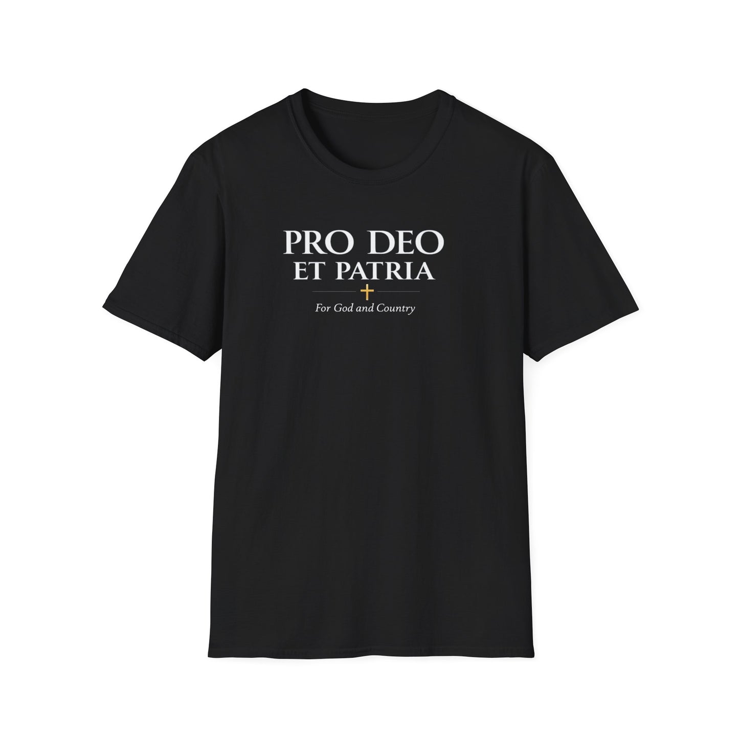 Pro Deo et Patria T-Shirt — “For God and Country” Patriotic Tee - Ludus Catholic Games
