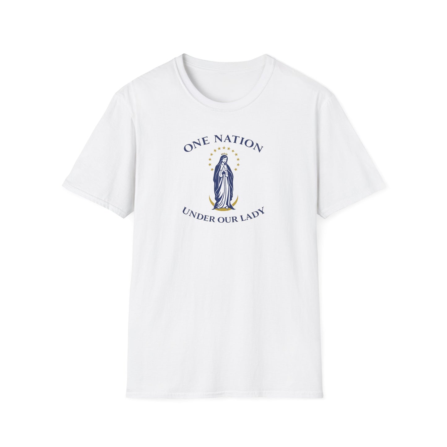 One Nation Under Our Lady T-Shirt - Ludus Catholic Games