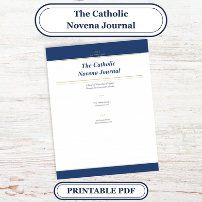 Catholic Novena Journal, Liturgical Year Prayers, 27 Novenas, Guided Tracker (PDF Download) - Ludus Catholic Games