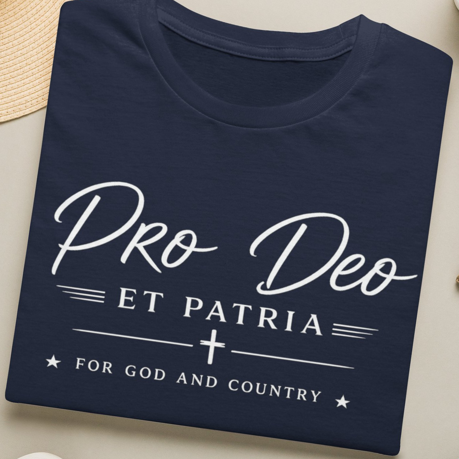 Pro Deo et Patria T‑Shirt — For God and Country Patriotic Faith Tee - Ludus Catholic Games