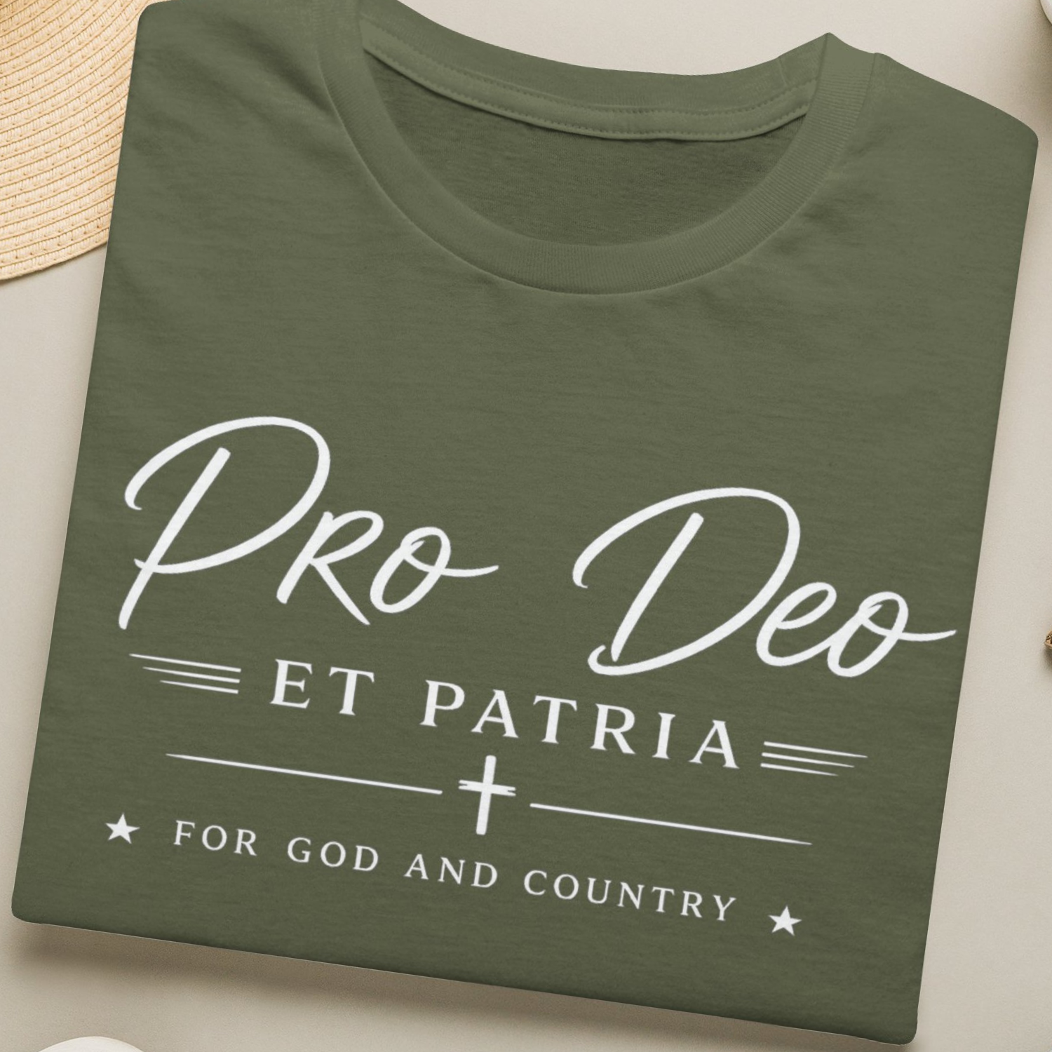 Pro Deo et Patria T‑Shirt — For God and Country Patriotic Faith Tee - Ludus Catholic Games