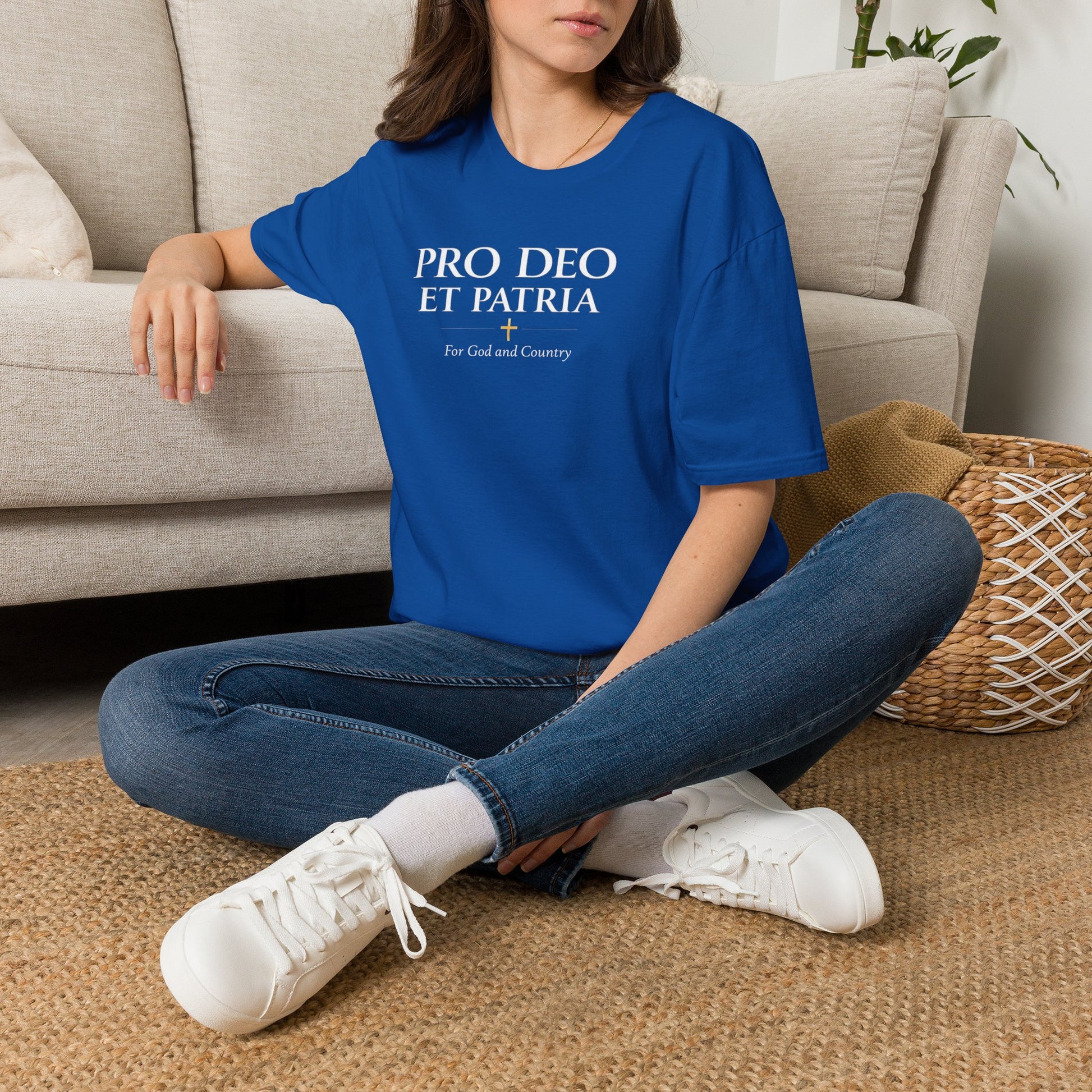 Pro Deo et Patria T-Shirt — "For God and Country" Patriotic Faith Tee - Ludus Catholic Games