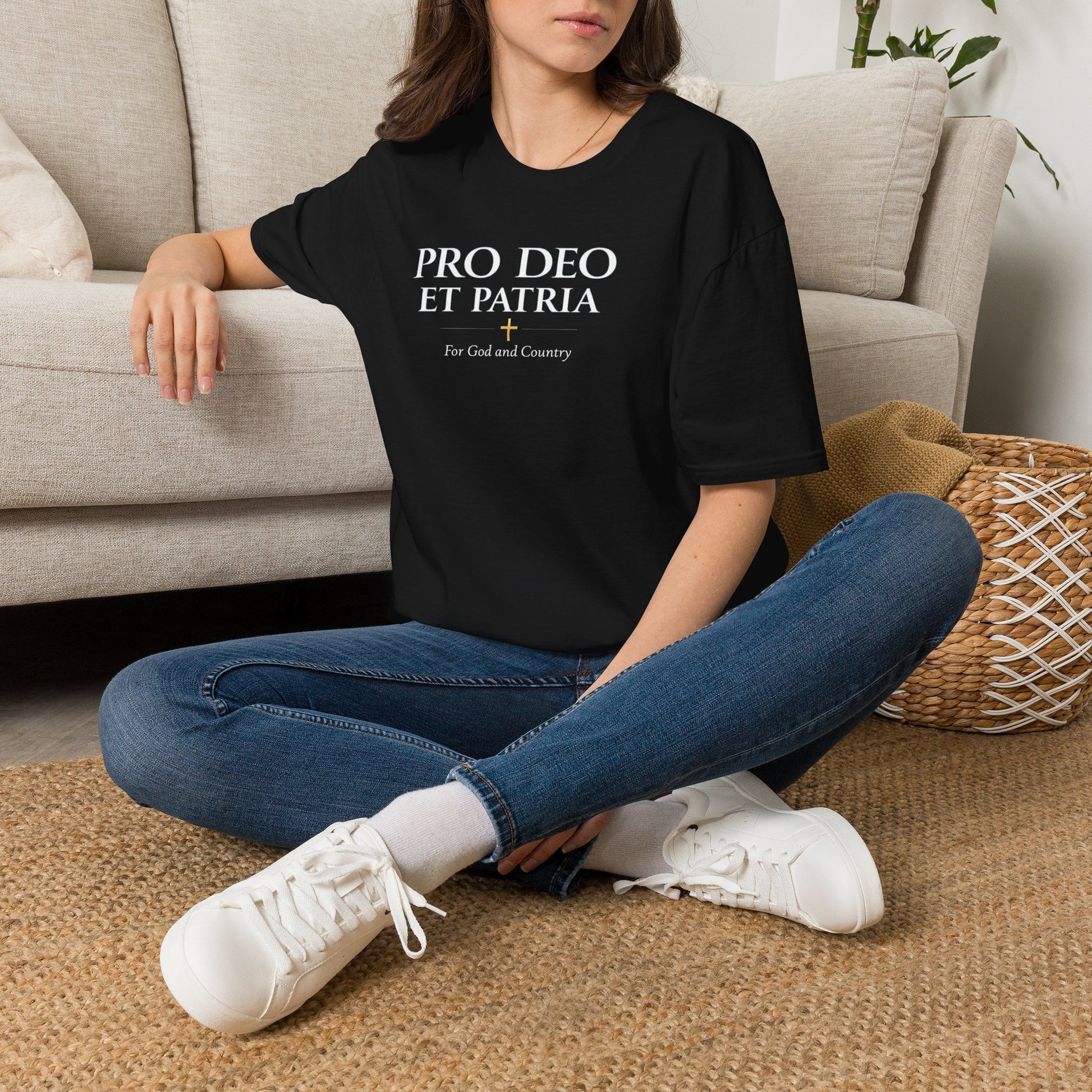 Pro Deo et Patria T-Shirt — “For God and Country” Patriotic Tee - Ludus Catholic Games