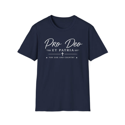 Pro Deo et Patria T‑Shirt — For God and Country Patriotic Faith Tee - Ludus Catholic Games