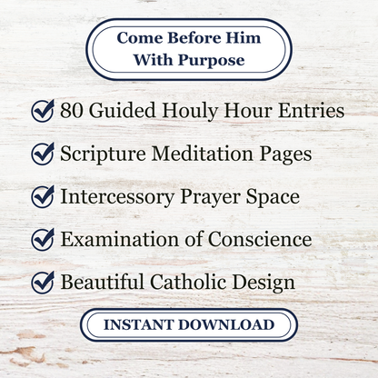 Guided Eucharistic Adoration Journal, Catholic Holy Hour Prayer (Printable PDF) - Ludus Catholic Games