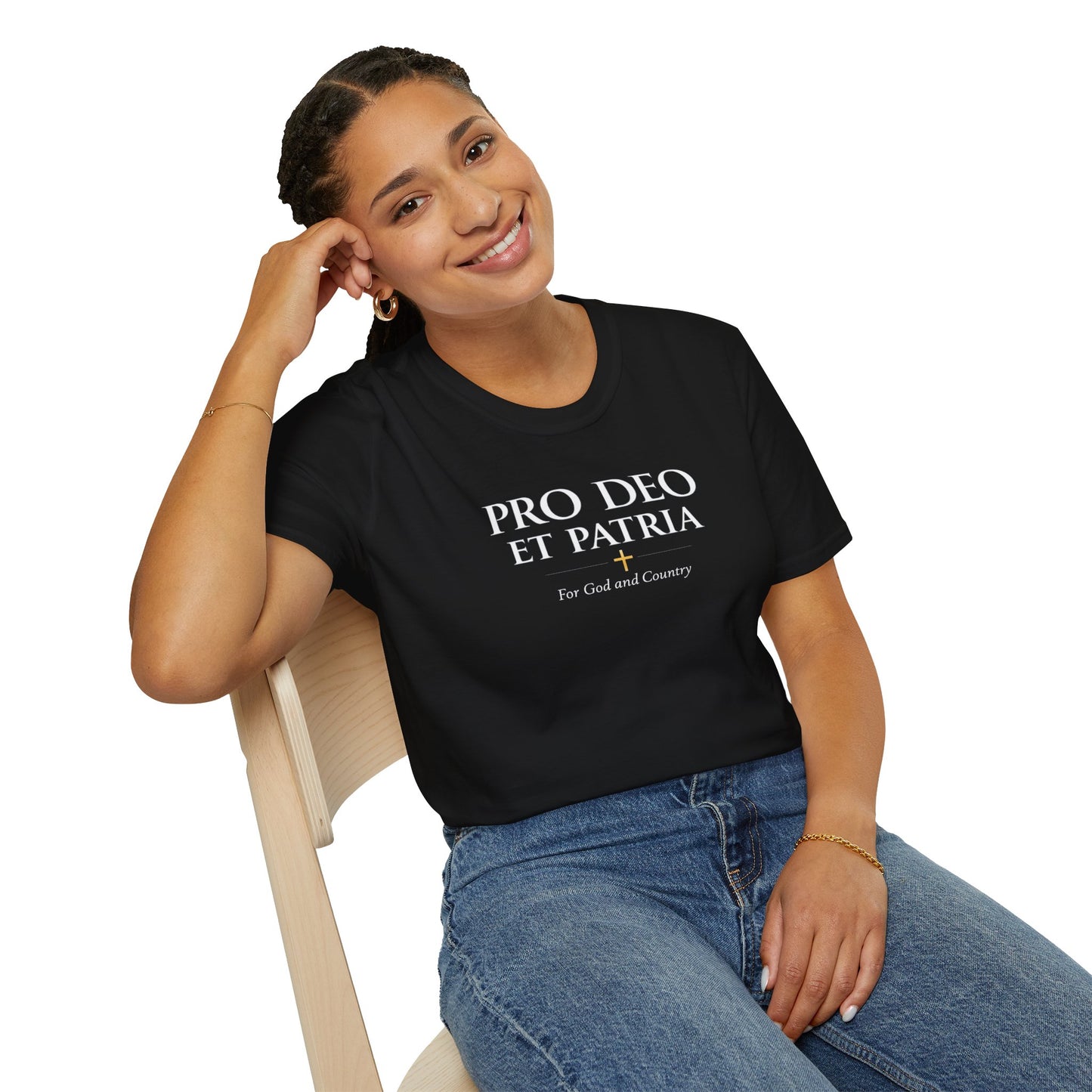 Pro Deo et Patria T-Shirt — “For God and Country” Patriotic Tee - Ludus Catholic Games