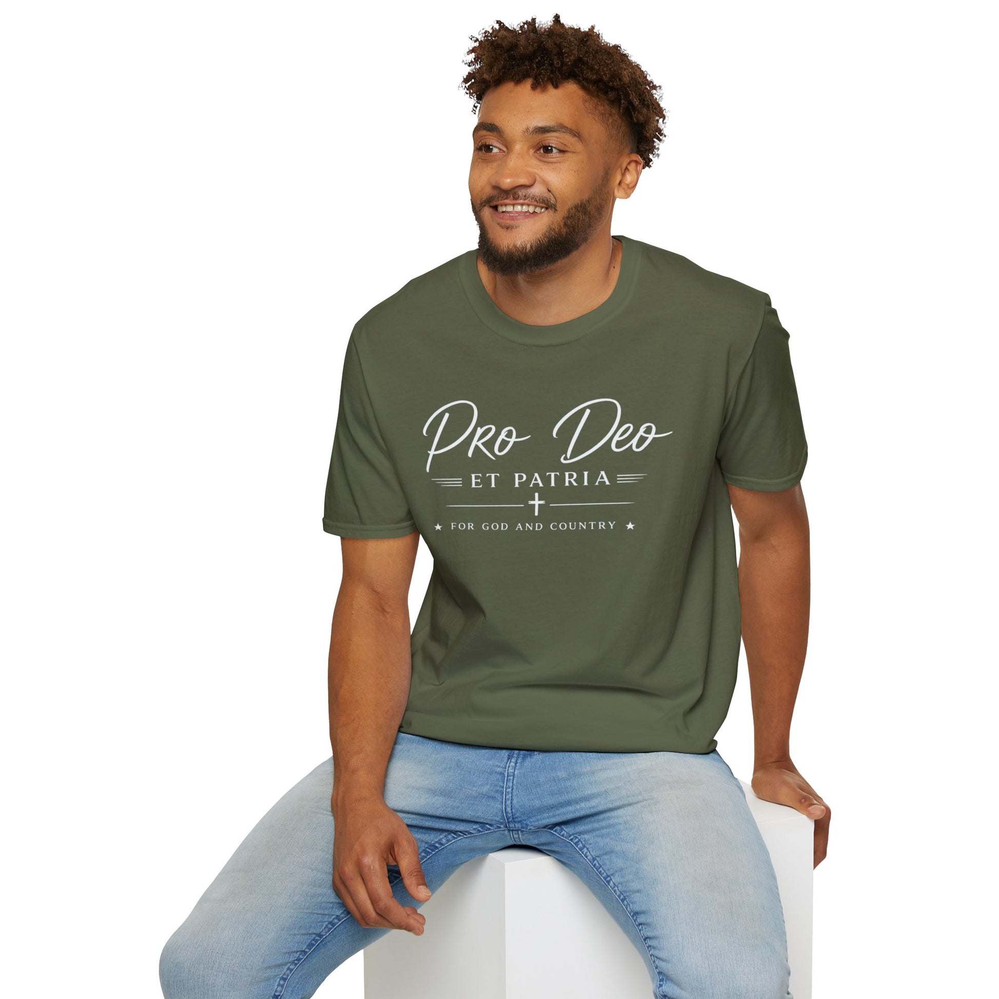 Pro Deo et Patria T‑Shirt — For God and Country Patriotic Faith Tee - Ludus Catholic Games