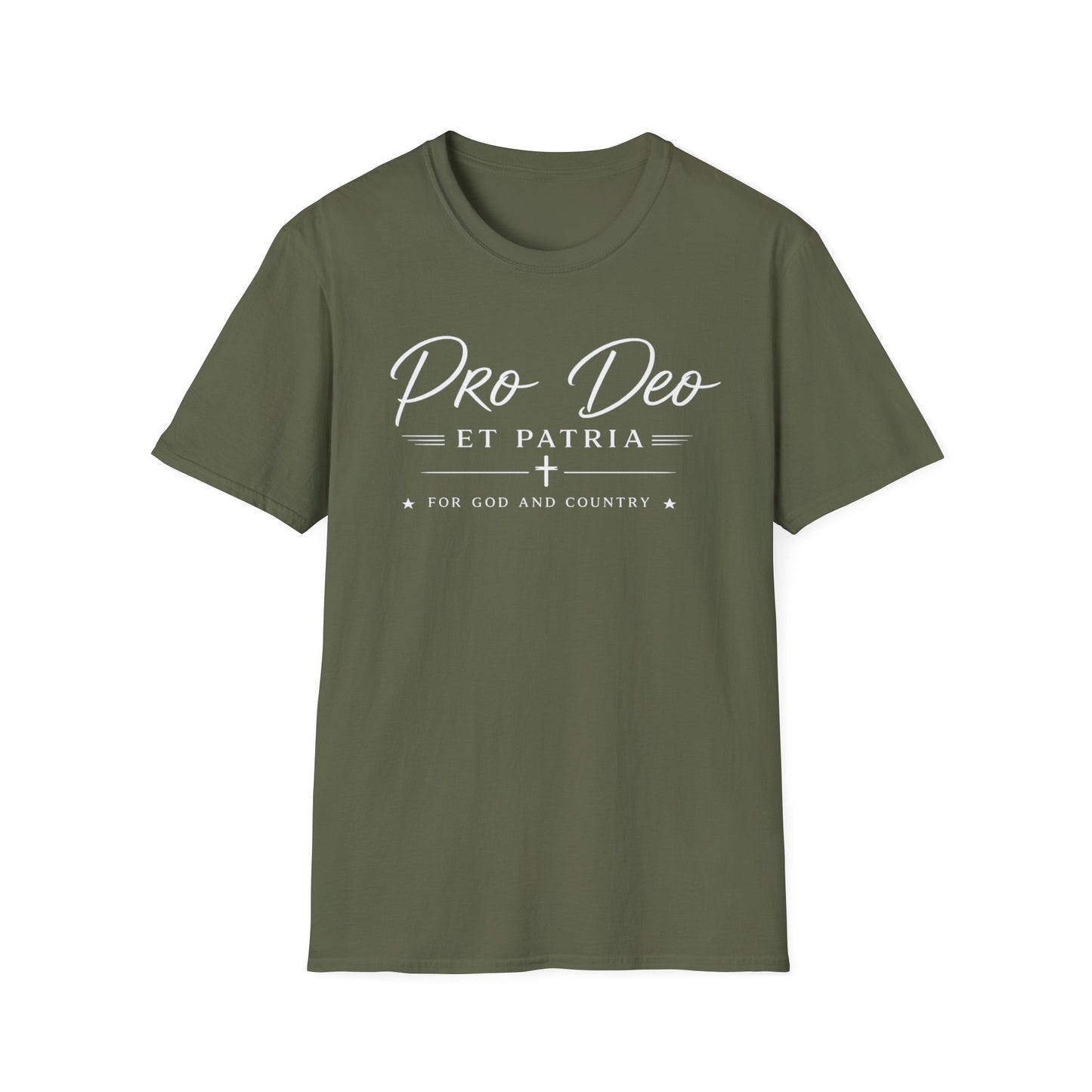 Pro Deo et Patria T‑Shirt — For God and Country Patriotic Faith Tee - Ludus Catholic Games
