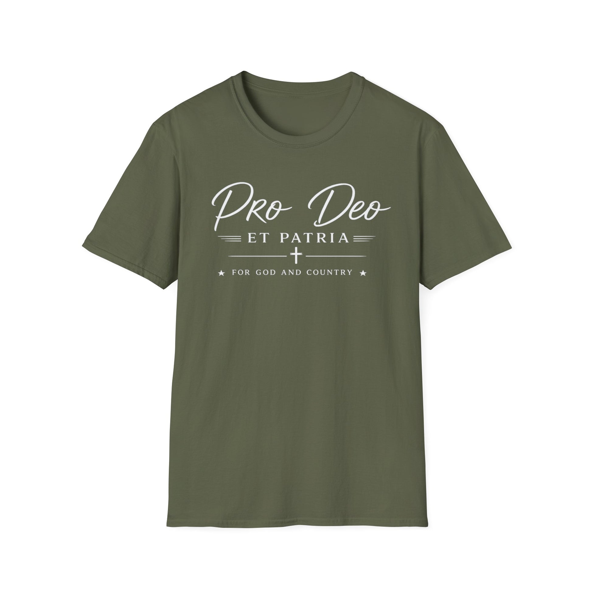 Pro Deo et Patria T‑Shirt — For God and Country Patriotic Faith Tee - Ludus Catholic Games
