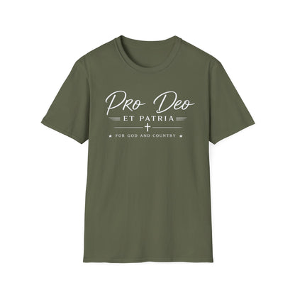 Pro Deo et Patria T‑Shirt — For God and Country Patriotic Faith Tee - Ludus Catholic Games
