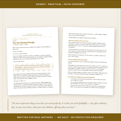 Catholic Homeschool Planner | Liturgical Year Workbook (PDF Download) | Schooling by the Saints - Ludus Catholic Games