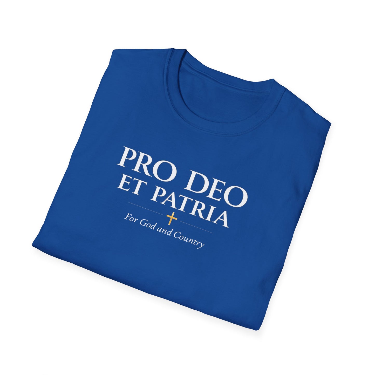 Pro Deo et Patria T-Shirt — "For God and Country" Patriotic Faith Tee - Ludus Catholic Games
