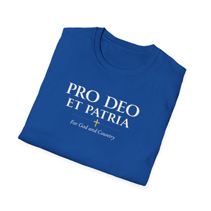 Pro Deo et Patria T-Shirt — "For God and Country" Patriotic Faith Tee - Ludus Catholic Games
