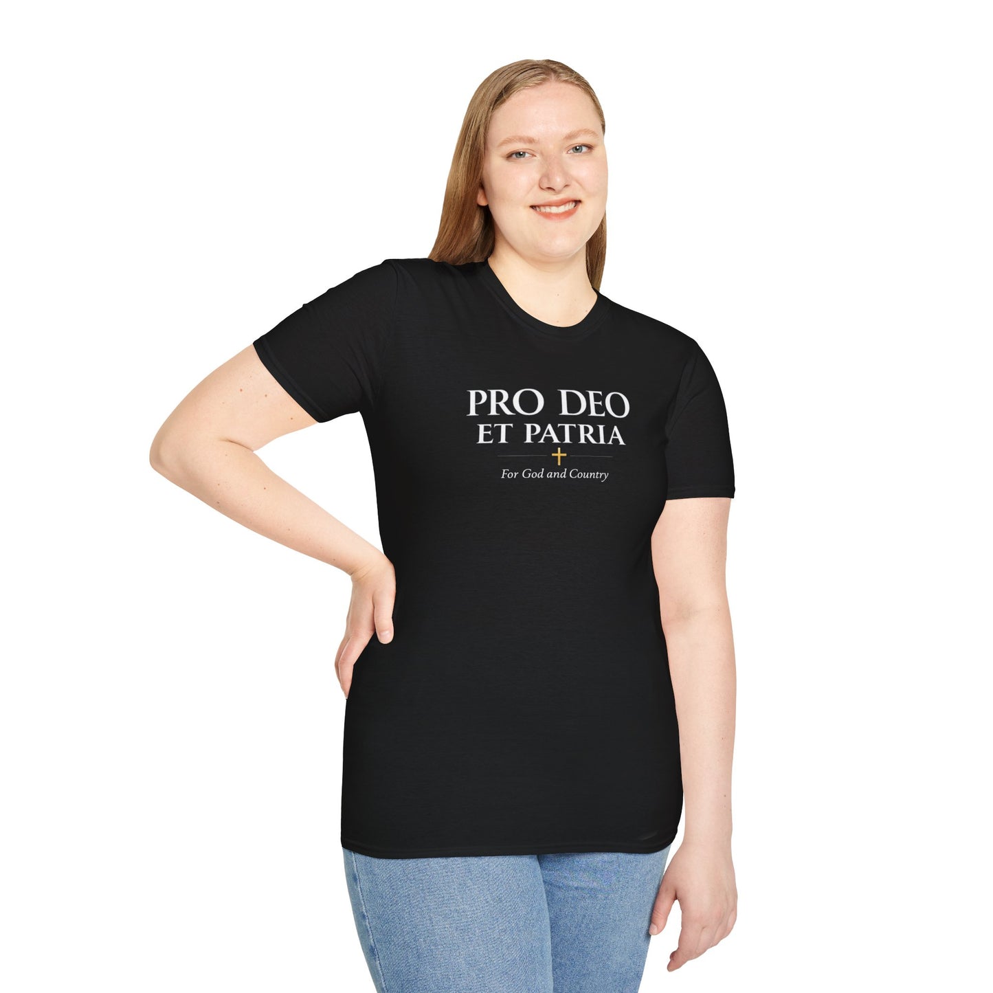Pro Deo et Patria T-Shirt — “For God and Country” Patriotic Tee - Ludus Catholic Games