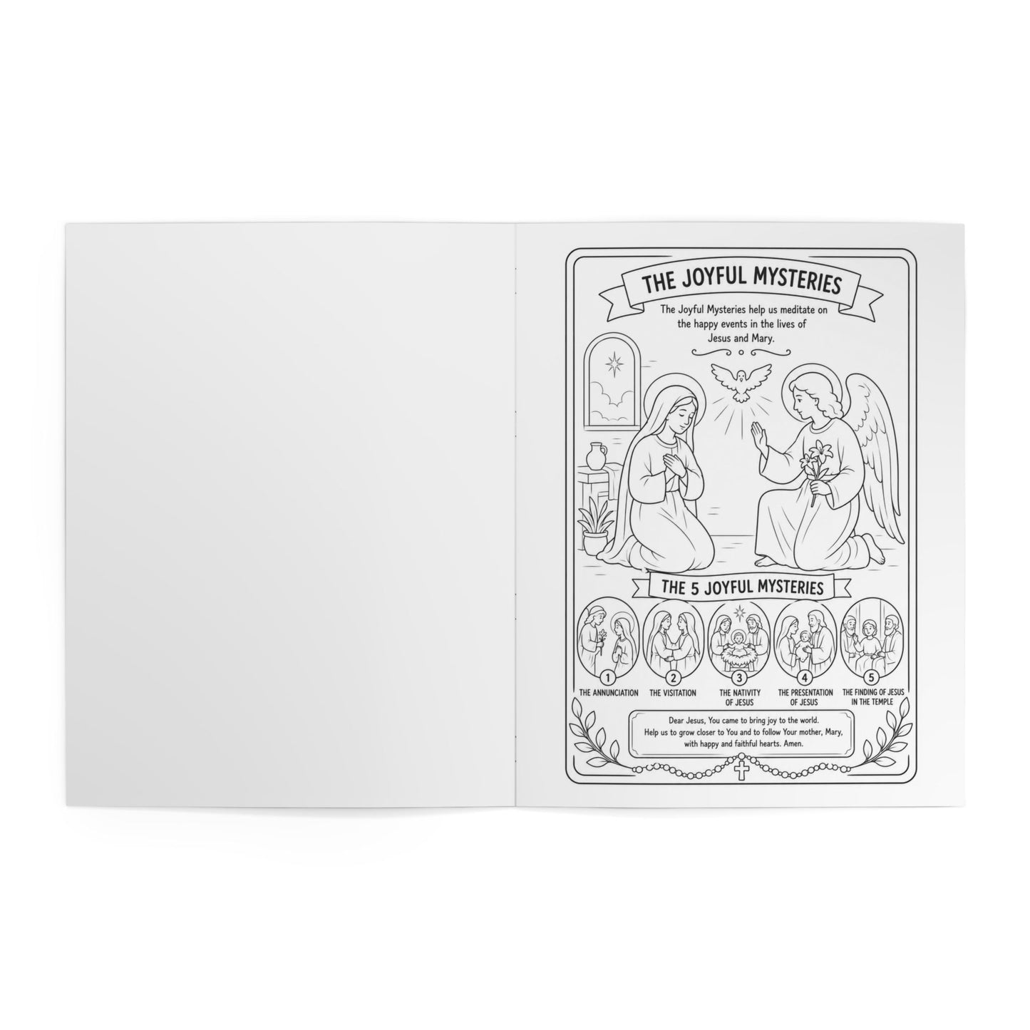 Rosary Coloring Book — My Rosary: 20 Mysteries Coloring & Prayer Activity Book - Ludus Catholic Games