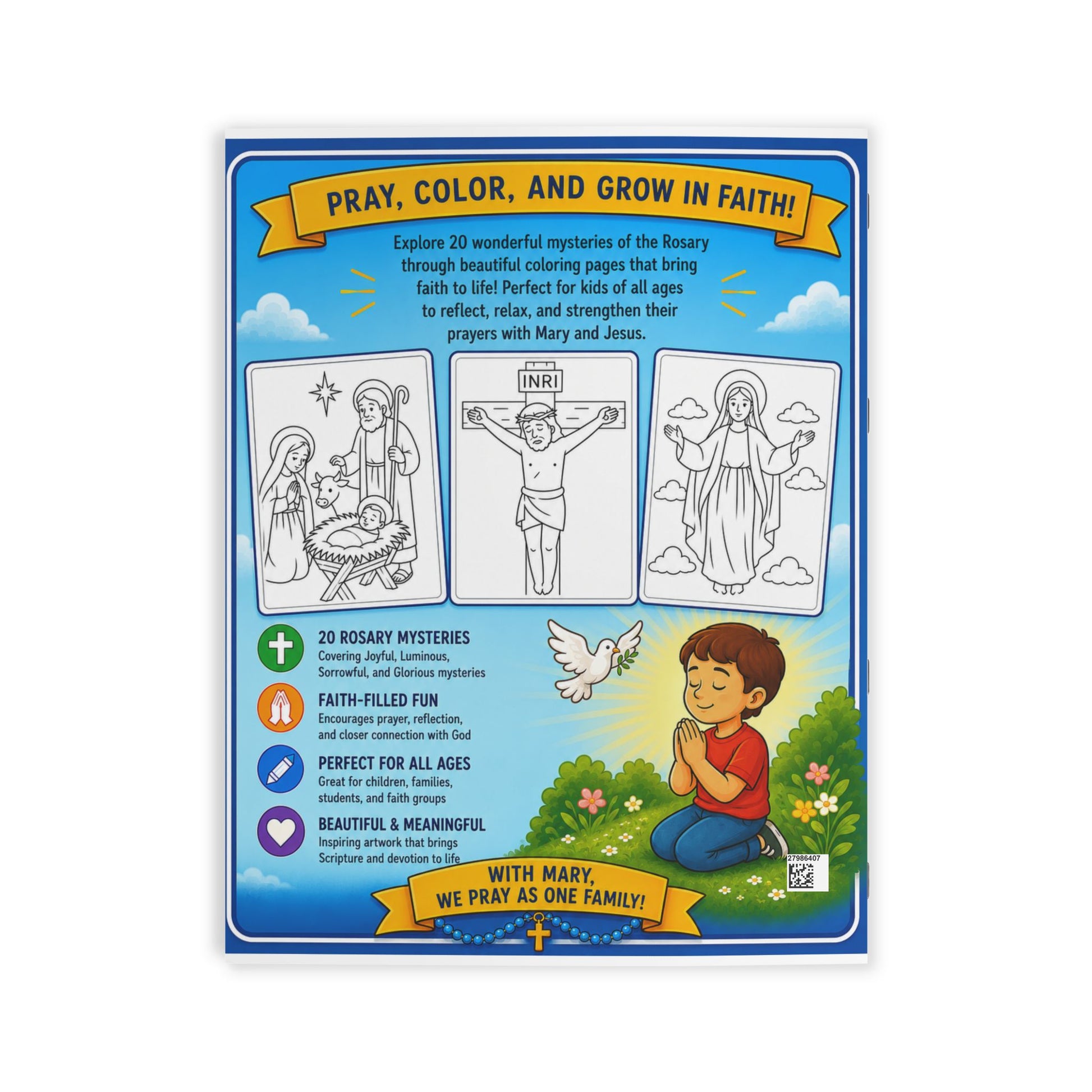 Rosary Coloring Book — My Rosary: 20 Mysteries Coloring & Prayer Activity Book - Ludus Catholic Games