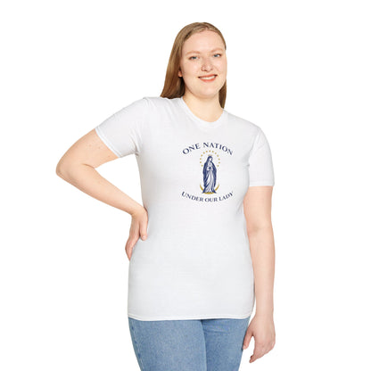 One Nation Under Our Lady T-Shirt - Ludus Catholic Games