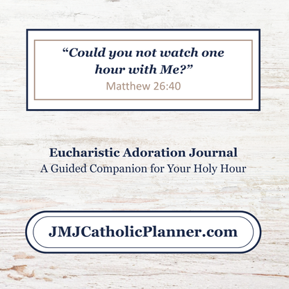 Guided Eucharistic Adoration Journal, Catholic Holy Hour Prayer (Printable PDF) - Ludus Catholic Games