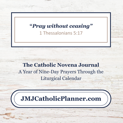 Catholic Novena Journal, Liturgical Year Prayers, 27 Novenas, Guided Tracker (PDF Download) - Ludus Catholic Games