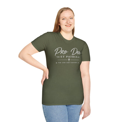 Pro Deo et Patria T‑Shirt — For God and Country Patriotic Faith Tee - Ludus Catholic Games