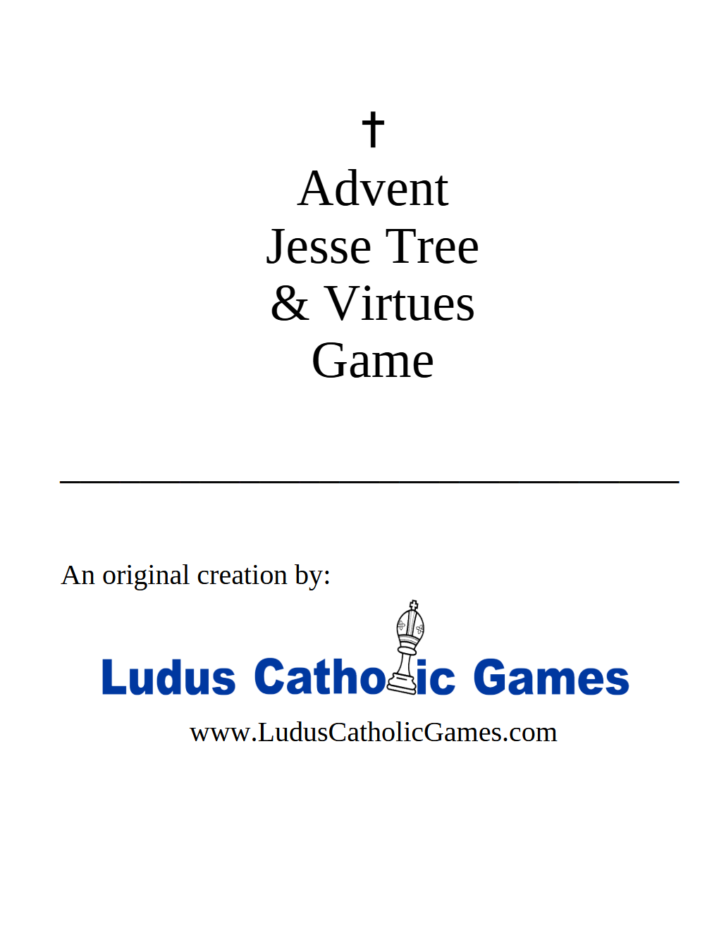 PDF of Advent Jesse Tree & Virtue Board Game