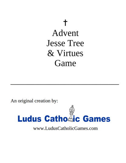 PDF of Advent Jesse Tree & Virtue Board Game