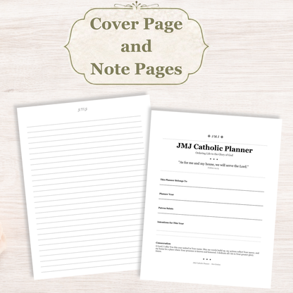 Traditional Latin Mass Catholic Planner 2026-2027 | Dashboard Weekly Layout | Printable PDF - Ludus Catholic Games