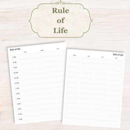 Traditional Latin Mass Catholic Planner 2026-2027 | Dashboard Weekly Layout | Printable PDF - Ludus Catholic Games