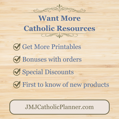 Traditional Latin Mass Catholic Planner 2026 July to Dec | Daily w/ Blocks Layout | Printable PDF - Ludus Catholic Games