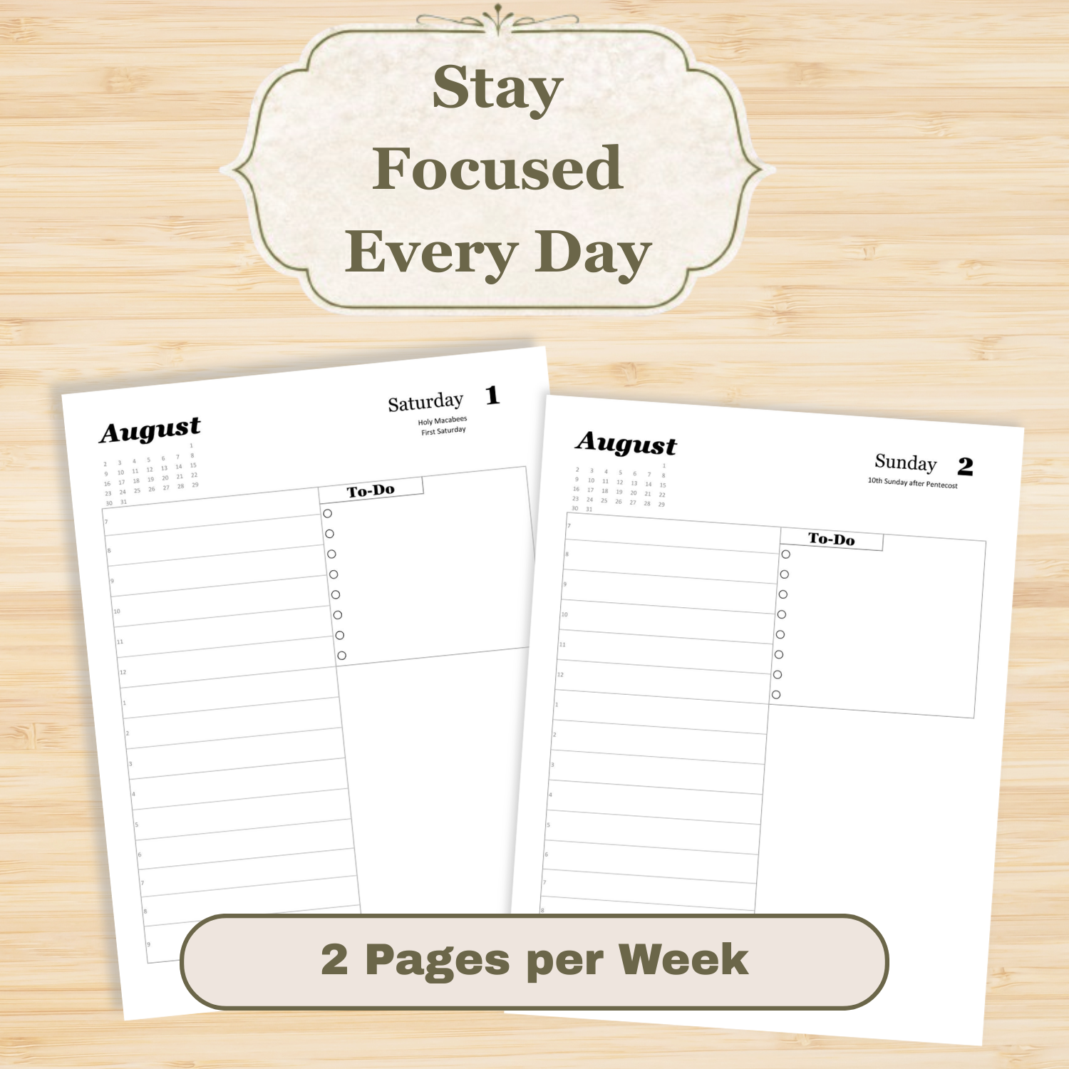 Traditional Latin Mass Catholic Planner 2027 Jan to Jun | Daily w/ Hours Layout | Printable PDF - Ludus Catholic Games