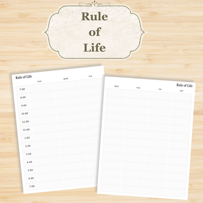 Traditional Latin Mass Catholic Planner 2026 July to Dec | Daily w/ Hours Layout | Printable PDF - Ludus Catholic Games