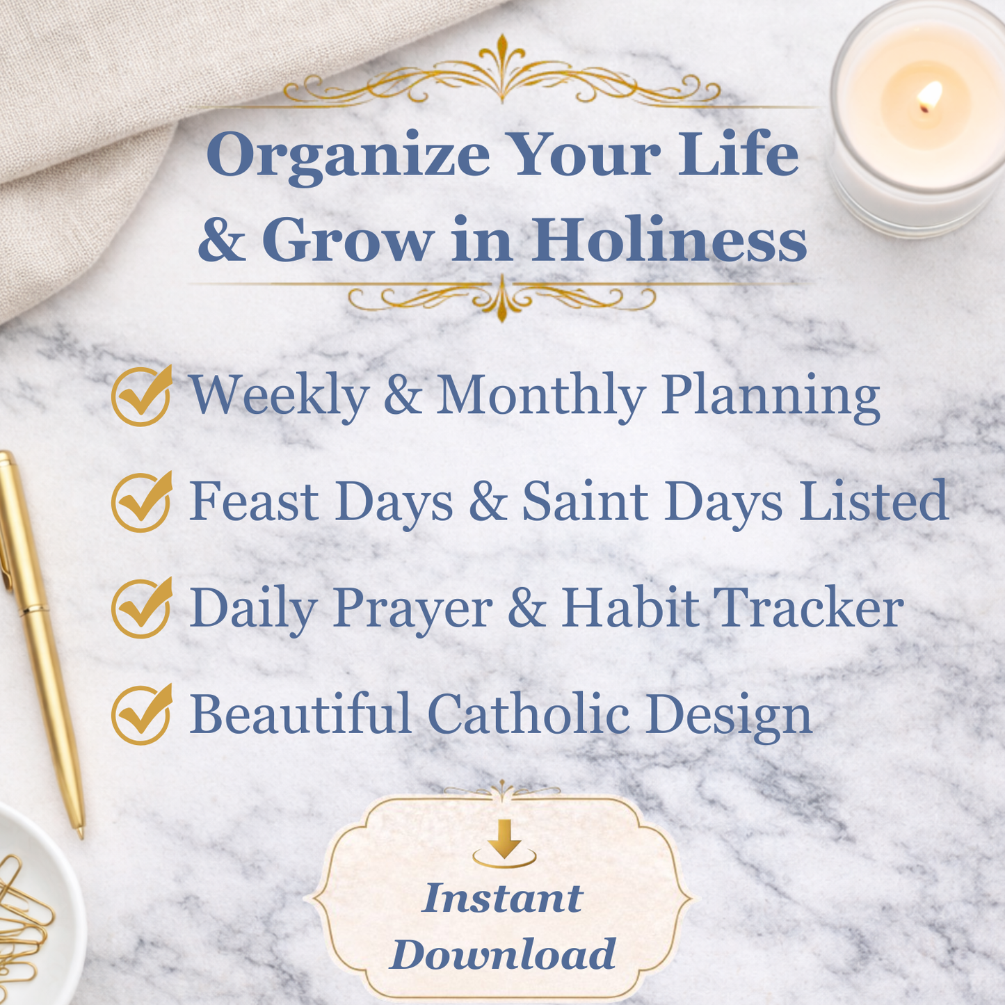 Catholic Planner 2026 | Grow in Holiness April-June Q2 (PDF Download) - Ludus Catholic Games