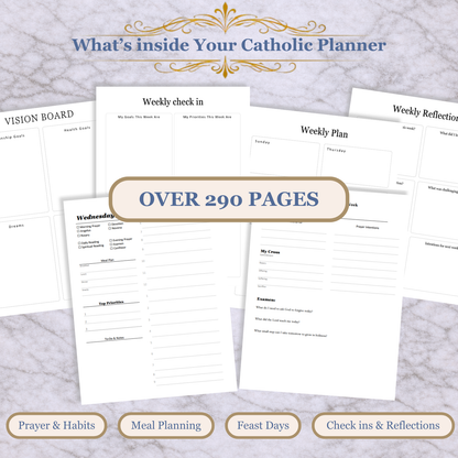 Catholic Planner 2026 | Grow in Holiness October-December Q4 (PDF Download) - Ludus Catholic Games