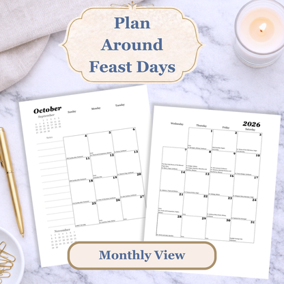 Catholic Planner 2026 | Grow in Holiness October-December Q4 (PDF Download) - Ludus Catholic Games