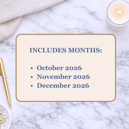 Catholic Planner 2026 | Grow in Holiness October-December Q4 (PDF Download) - Ludus Catholic Games
