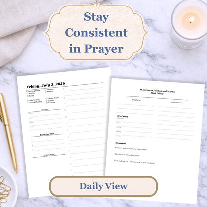 Catholic Planner 2026 | Grow in Holiness July-September Q3 (PDF Download) - Ludus Catholic Games
