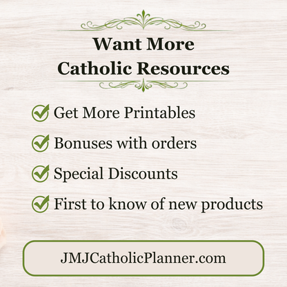 Traditional Latin Mass Catholic Planner 2026-2027 | Homeschool Weekly Layout | Printable PDF - Ludus Catholic Games