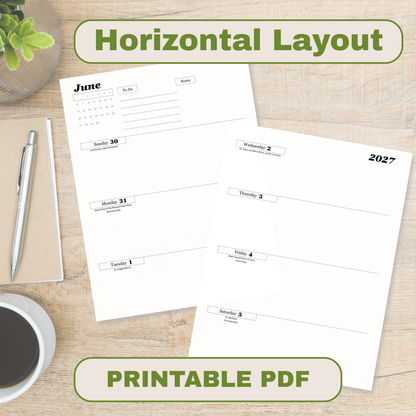 Traditional Latin Mass Catholic Planner 2026-2027 | Horizontal Weekly Layout | Printable PDF - Ludus Catholic Games