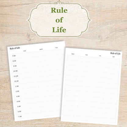 Traditional Latin Mass Catholic Planner 2026-2027 | Horizontal Weekly Layout | Printable PDF - Ludus Catholic Games