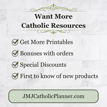 Traditional Latin Mass Catholic Planner 2026-2027 | Hourly Dashboard Weekly Layout | Printable PDF - Ludus Catholic Games