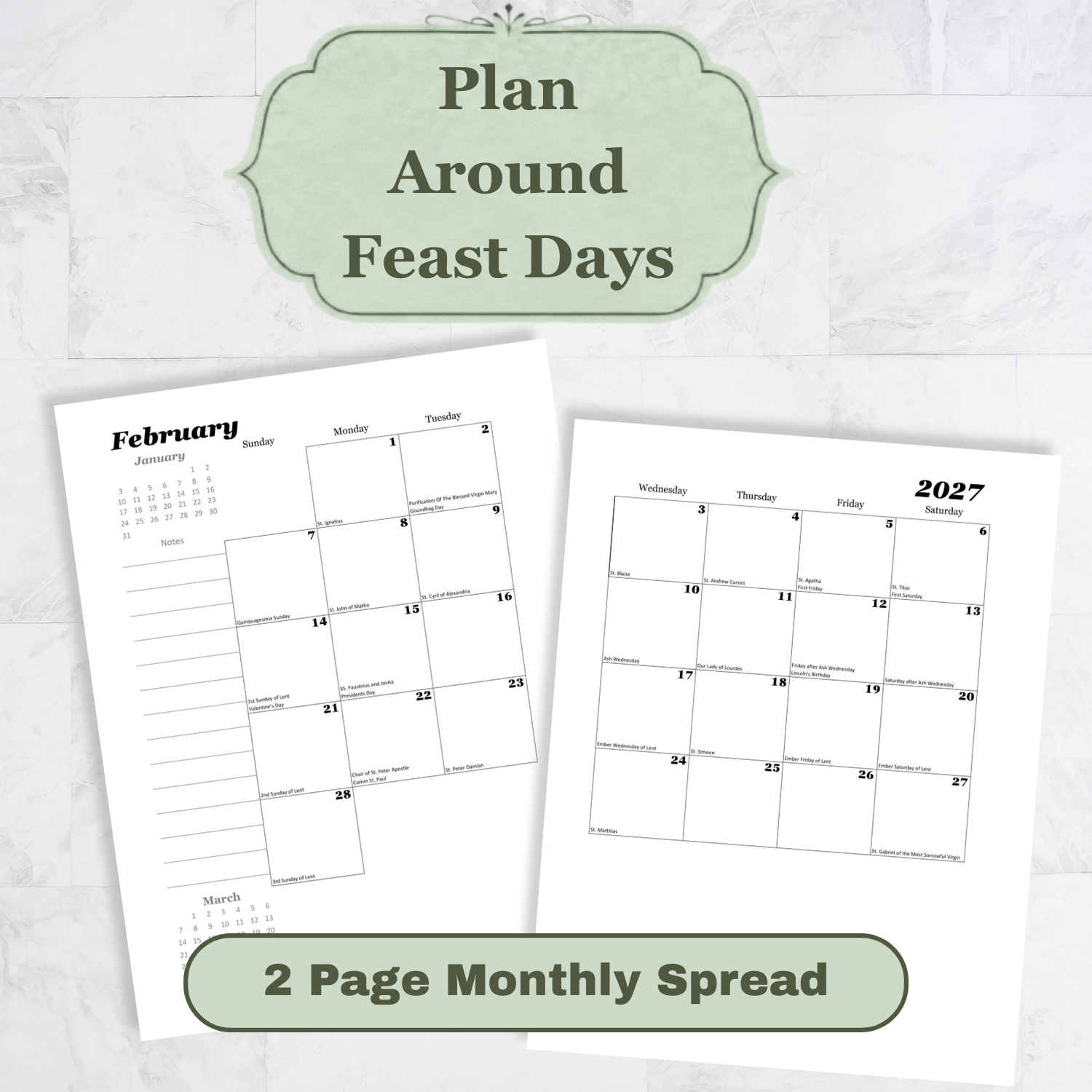 Traditional Latin Mass Catholic Planner 2026-2027 | Hourly Dashboard Weekly Layout | Printable PDF - Ludus Catholic Games