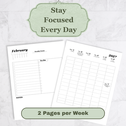 Traditional Latin Mass Catholic Planner 2026-2027 | Hourly Dashboard Weekly Layout | Printable PDF - Ludus Catholic Games