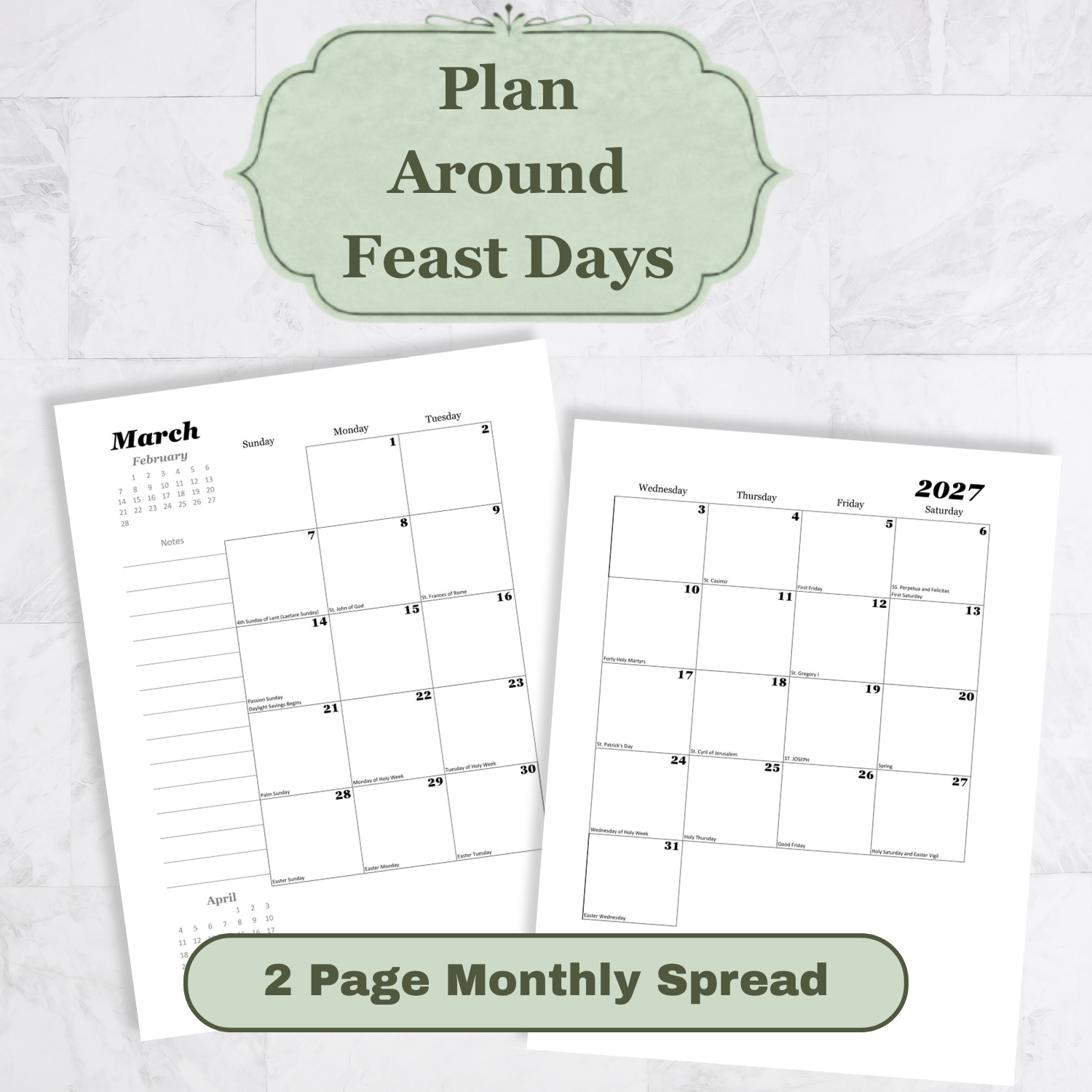 Traditional Latin Mass Catholic Planner 2026-2027 | Hourly Weekly Layout | Printable PDF - Ludus Catholic Games